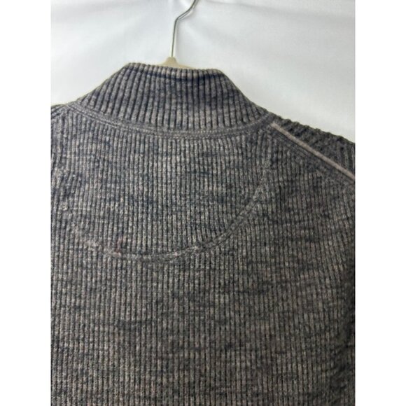 Tommy Bahama Men's XL Sweater Brown 1/4 Zip Mock Neck Pullover - Picture 16 of 16